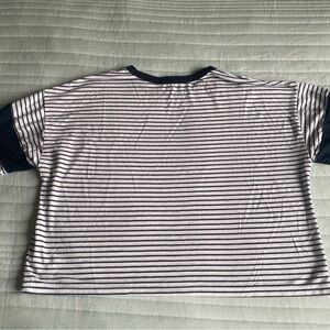 Sundry Navy and White Striped Tee